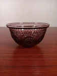 Pioneer Woman Purple Glass Clear Berry Bowl 13 Oz Adeline Design 5" Euc. Fixed Price $14.99.
