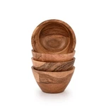 Acacia Wood Set Of 4 Individual Serving Bowls For Salad, Frui.... Fixed Price $14.60.