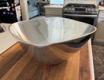 Pottery Barn Bowl Barona Square Silver Large 10.5"X10.5"X5". Fixed Price $26.00.