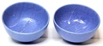 Modern Blue Salt Drip Glazed Bowls (set Of 2) Ceramic Art Pottery Stoneware. Fixed Price $37.99.