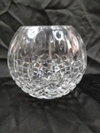 Majestic Gifts Inc. Hand Cut Mouth Blown Crystal Rose Bowl 6". Fixed Price $55.00.