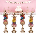Cake Stands, Sugar Bowls, 4 Pcs Holder Set, Candy Canisters. Fixed Price $68.45.