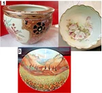 Pick Bowl Ming Dynasty Fish, Bavaria Schumann Acs Roses, Valori Home 12" Italy. Fixed Price $21.99.
