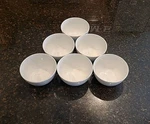 Set (6) Tabletops Gallery 365 Ceramic White 5.5" Coupe Soup, Cereal Bowls. Fixed Price $34.95.
