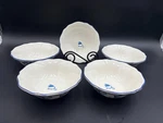 Set Of 5 Ikea "arv Idyll" Portugal Cereal Bowls 6 1/8". Fixed Price $39.99.