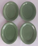 Vintage Syracuse T03, Cantina Sage Green 11" Oval Serving Platter Of 4. Fixed Price $42.98.