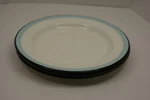 Hearth & Hand Magnolia Enamel Blue Black Trim 10 3/8" Dinner Plate Lot 4. Fixed Price $35.99.