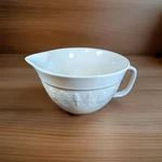 The Bake Shop By Master Class Ceramic Large Mixing Bowl White W/ Pine Trees. Fixed Price $12.99.