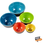 Classic Multicolor Melamine Pinch Bowls: 5 Essential Sizes For Every Cook. Fixed Price $29.95.
