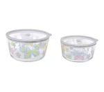 Temp-tations Set Of 2 Borosilicate Glass Bowls W/ Vented Lids. Fixed Price $31.98.
