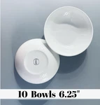 10 Vtg Centura Bowls 6.25" White Cereal Soup Corningware. Fixed Price $64.99.