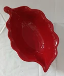Princess House Pavillion Red Ceramic Leaf Dish Bowl (1) Pre-owned. Fixed Price $15.99.