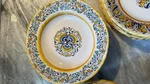 Set Of 18 Meridiana Ceramiche MC62 Plates And Soup Bowls - "shell" Design. Fixed Price $292.00.