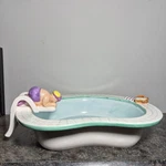 Vintage Lotus 1995 Swimming Pool Hot Tub Party Chip & Dip Set Ceramic. Fixed Price $99.99.