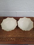 Lenox Symphony Sculptured Bowl Set Of Ivory 6" Gold Trim 24K. Fixed Price $18.99.