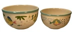 Vtg 90S Mikasa Barrier Reef Studio Nova 2 Pc Nesting Mixing Bowls Coastal. Fixed Price $44.00.