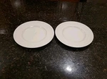 Set Of 2 Kate Spade Lenox Fair Harbor Collection White Truffle 9" Salad Plates. Fixed Price $27.95.