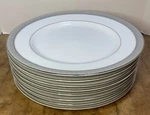 Mikasa Platinum Crown L3428 Set Of Salad Plates 8.25 Diameter Unused Nos. Fixed Price $111.98.