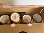 Oneida We Scream For Ice Cream! Set Of 4 Tall Sundae Cups Nib Hand Painted. Fixed Price $19.99.