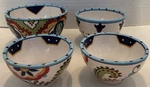 Espana Lifestyle Bocca Hand Painted Small Bowls Set Of 4 - Euc. Fixed Price $36.00.