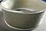 Interdesign Fruit Bowl Woven Wire Design-new; 10INX10INX4IN,STAND Is Transparent. Fixed Price $30.00.
