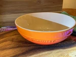 Le Creuset Round Orange Flame Stoneware Multi Bowl / Serving 1.7 Qt.. Fixed Price $35.00.