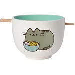 Enesco: Pusheen The Cat Eating Ramen - Soup Bowl And Chopsticks Set. Fixed Price $29.99.