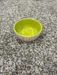 Threshold Stoneware Small Bowl Green & Orange White Geometric Pattern SH21. Fixed Price $16.49.