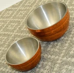 (set Of 2) - Vollrath 46587 + Orange Double Wall Stainless Steel Bowls. Fixed Price $68.88.