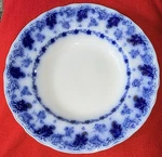 Antique Astoria Johnson Brothers Flow Blue Set Of 2 Shallow Bowls 9. Fixed Price $62.00.