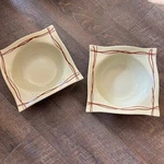 Lot Of -rim Soup Bowls Mystic Cove Yellow By Studio Nova -HA102 -8 Inch Width. Fixed Price $17.76.