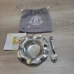 Beatriz Ball Vento Petit Bowl & Spoon Set Handmade Metalware Silver. Fixed Price $34.44.