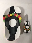 Flip Flop Shaped Dip Bowl With Spreader Set By Mainstreet Collection Ceramic. Fixed Price $14.99.