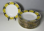 Rare Set Of 11 French Art Deco Hand-painted 9.5" Bowls Andre Francois C. 1925. Fixed Price $425.00.