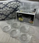 Arcoroc By Durand International Diamont Tempered Glass Salad Bowl Set Of 7. Fixed Price $25.00.