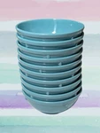 Carlisle Round Nappie 16 Oz Turquoise Bowl 5.75'' Fruit Nut Melamine Set Of 10. Fixed Price $34.99.