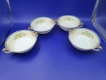 Footed Cream Soup Bowls Cecil By Meito Set Of 4. Fixed Price $30.00.