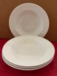 (4) Oneida Casual Settings Meridian White 9" Rim Soup - (s) Of Bowls. Fixed Price $25.00.