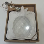 Mudpie White Pineapple Ceramic Nut Candy Dish Bowl Brand New!!!!. Fixed Price $17.00.