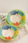 Sango Key West Soup Bowls (set Of 4): Hand-painted Starfish, 9 1/4". Fixed Price $39.99.