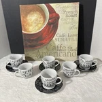 Gibson Espresso Expressions Demitasse Cups & Saucers - Set Of Six. Fixed Price $32.00.