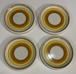 Mikasa Stone Manor Sun Circles 5819 Luncheon Plates Japan Set Of 4 JAN26. Fixed Price $29.79.