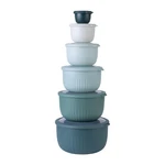 Cook With Color Prep Lids- Wide 12 Piece Set Deep Bowls, Teal. Fixed Price $48.44.