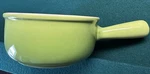 Creuset French Onion Soup Bowl With Handle. Palm Green. 16 Ounces.. Fixed Price $38.00.