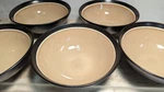 5 Sango Encore Brown Tan Glaze Bowl Medium Cereal Soup Pasta. Fixed Price $39.98.