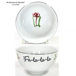 St. Nicholas Square Tis The Season 10OZ Dessert 4.5" Bowl Gift Present Fa. Fixed Price $11.95.