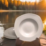 10 Strawberry Street Aurora Square Soup Salad Bowl 8.5 Inch White Set Of 4. Fixed Price $33.65.
