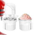 Ice Cream Attachment For Kitchenaid Stand Mixer With 250ML, White. Fixed Price $28.59.