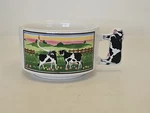 Vintage Cows Pasture Church On Hill Soup Mug Bowl Handle Artmark Holstein. Fixed Price $12.33.
