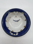 Happy Cat Sauce Bowls Blue Japan Warai Neko Porcelain. Fixed Price $10.95.